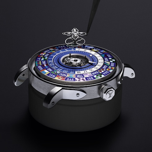 Louis Vuitton Escale Worldtime Flying Tourbillon, 40 mm, Platin Uhren Alle Uhren } | LOUIS VUITTON
